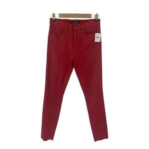 Joe's Red Charlie High Rise Skinny Ankle Jean